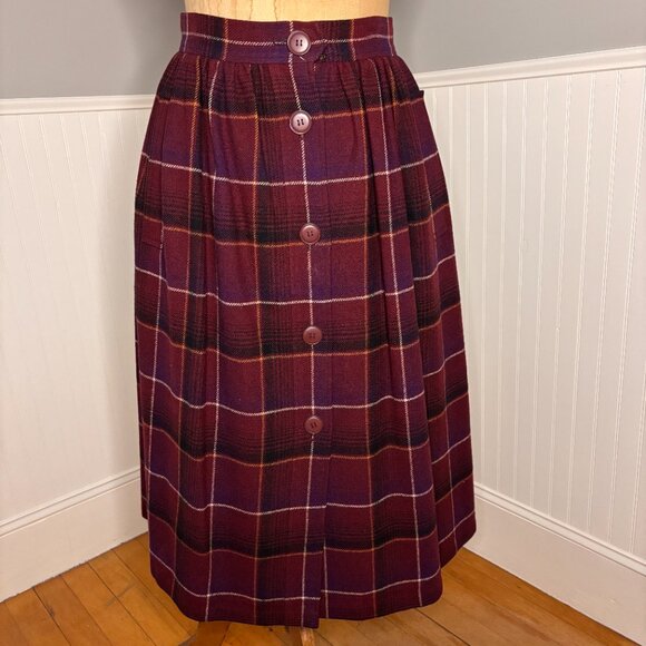 Yves Saint Laurent Rive Gauche Vintage Wool Skirt size 38 Made in France - Picture 4 of 6